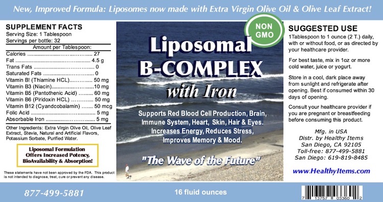 LIPOSOMAL B-COMPLEX 16oz OLIVE